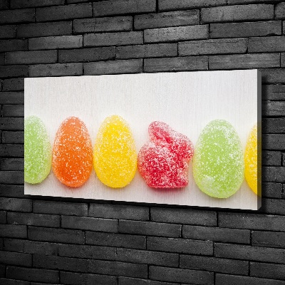 Foto canvas Kleurrijke jellybeans