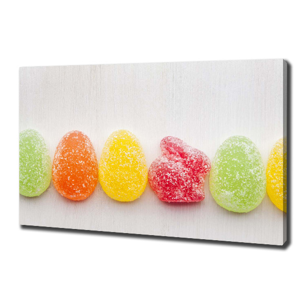 Foto canvas Kleurrijke jellybeans