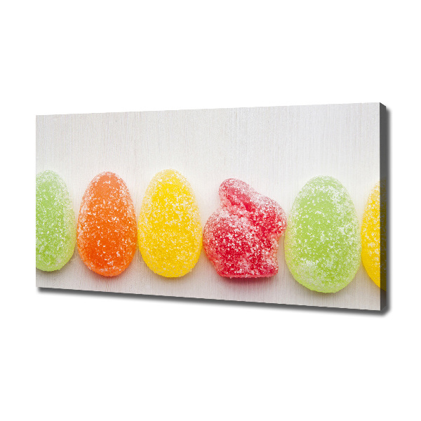 Foto canvas Kleurrijke jellybeans