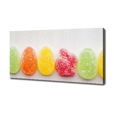 Foto canvas Kleurrijke jellybeans