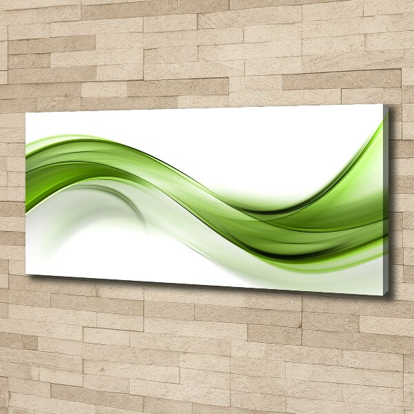 Foto op canvas Groene golf