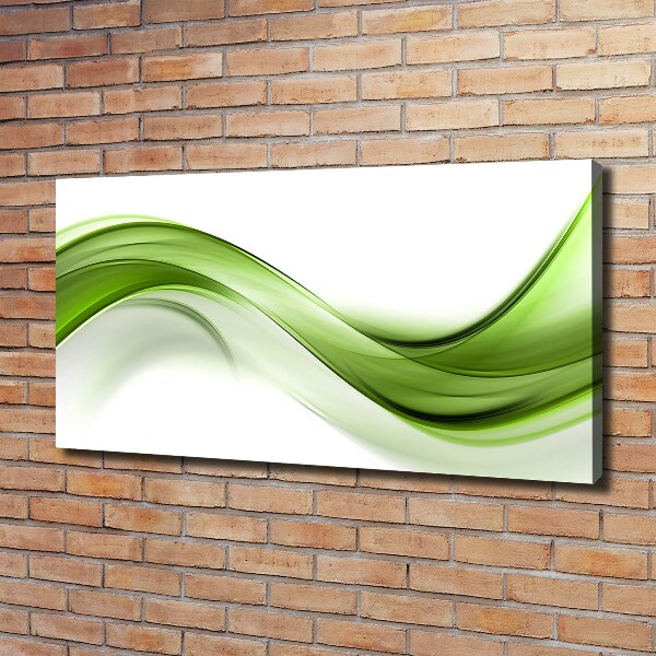 Foto op canvas Groene golf