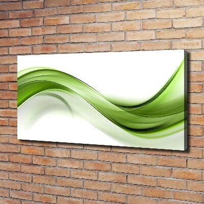Foto op canvas Groene golf