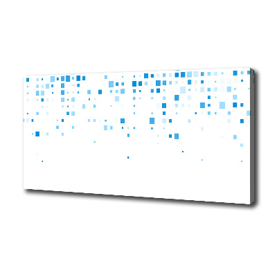 Foto obraz na płótnie Niebieskie kwadraty