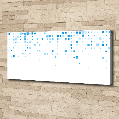 Canvas schilderij Blauwe vierkanten