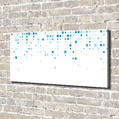 Canvas schilderij Blauwe vierkanten