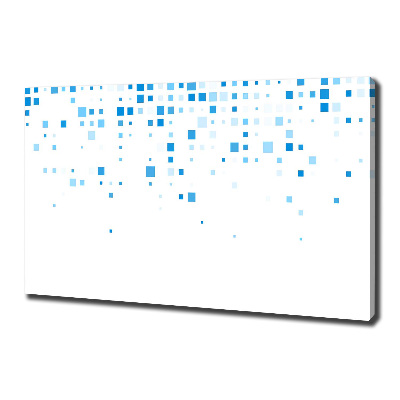 Canvas schilderij Blauwe vierkanten