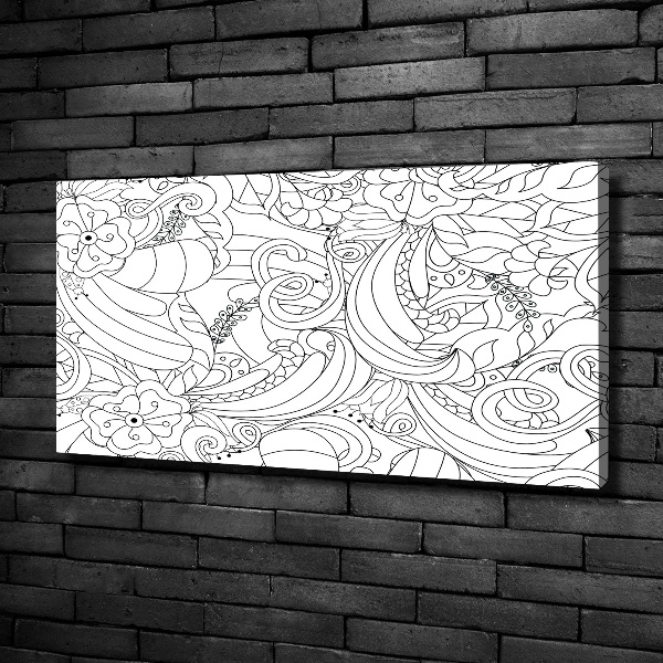 Canvas foto Ornamenten