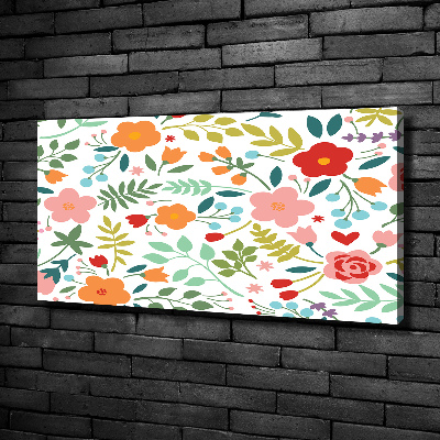 Schilderij op canvas Illustratie van bloemen