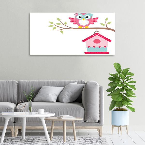 Foto obraz na płótnie Sowa na gałęzi