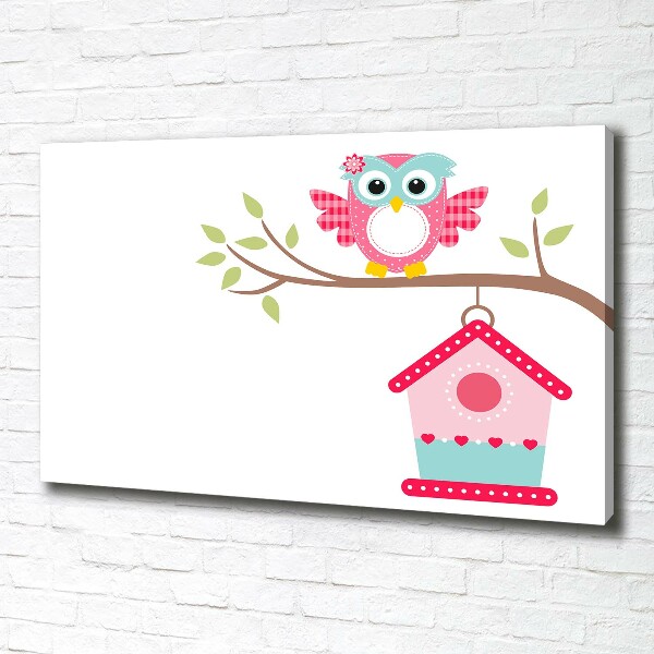 Foto obraz na płótnie Sowa na gałęzi