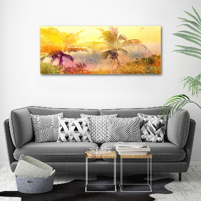 Foto canvas Kleurrijke palmbomen