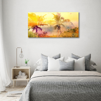 Foto canvas Kleurrijke palmbomen