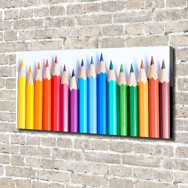 Foto canvas Kleurpotloden