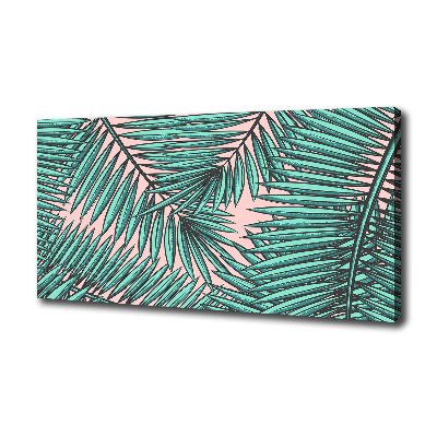 Canvas foto Palmbladeren