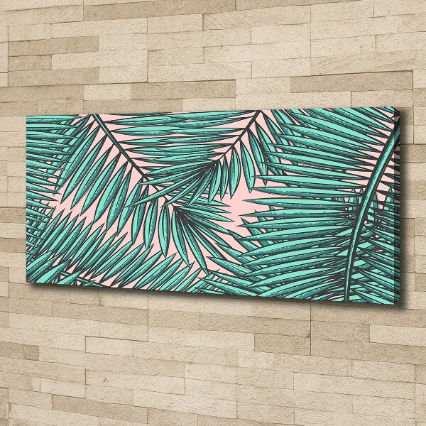 Canvas foto Palmbladeren