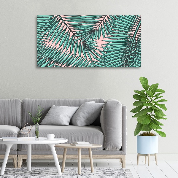 Canvas foto Palmbladeren
