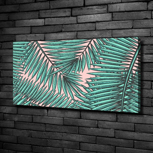 Canvas foto Palmbladeren