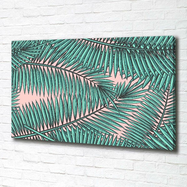 Canvas foto Palmbladeren