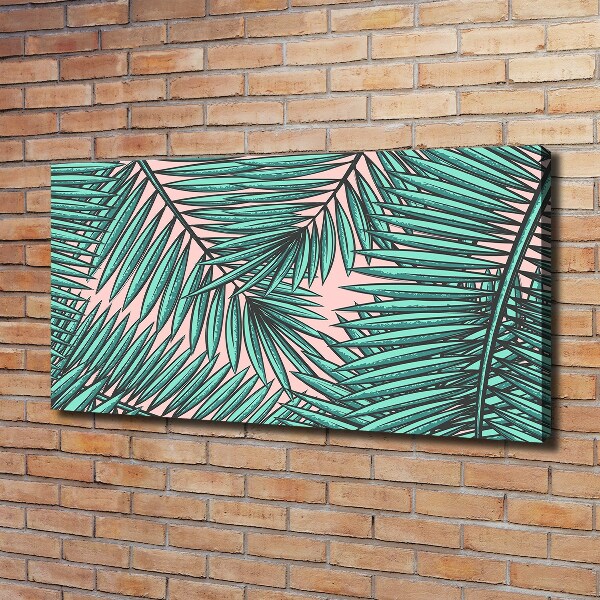 Canvas foto Palmbladeren
