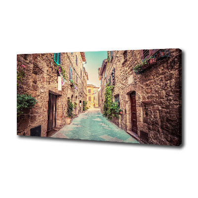 Canvas foto Italiaanse straten