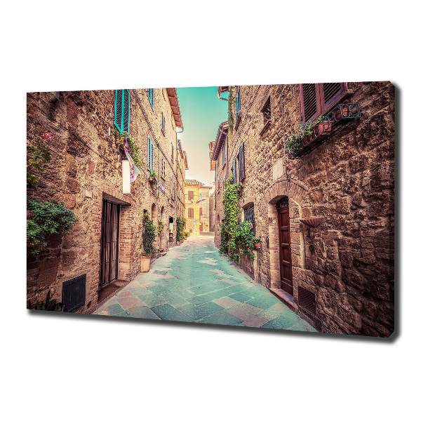 Canvas foto Italiaanse straten