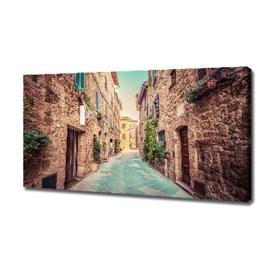 Canvas foto Italiaanse straten