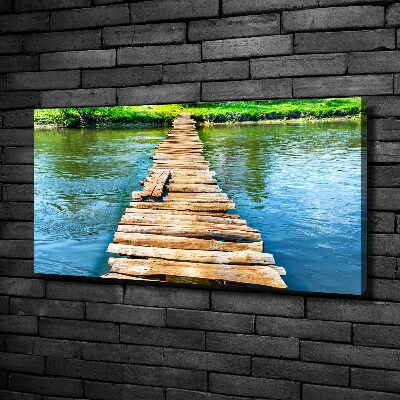 Foto obraz na płótnie Drewniany most