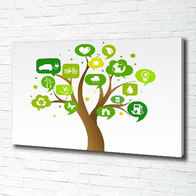 Canvas foto Ecologische boom