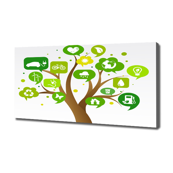 Canvas foto Ecologische boom