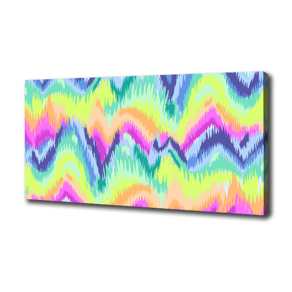 Schilderij op canvas Regenboogachtergrond