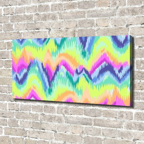 Schilderij op canvas Regenboogachtergrond