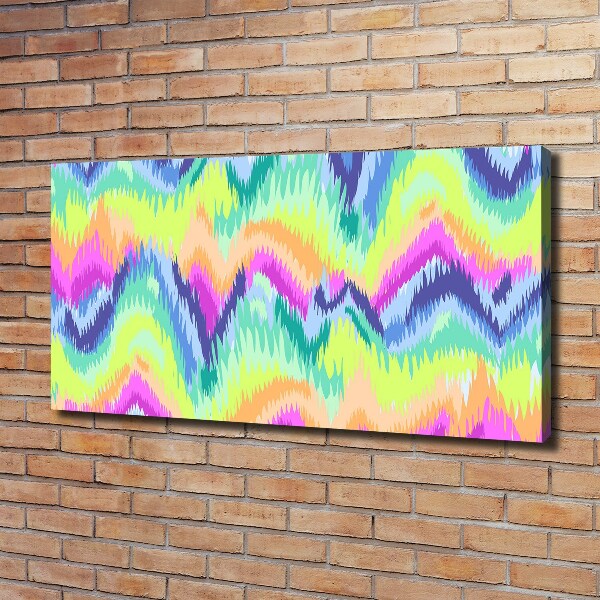 Schilderij op canvas Regenboogachtergrond