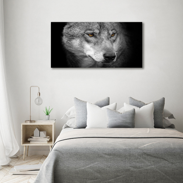 Schilderij op canvas Wolf
