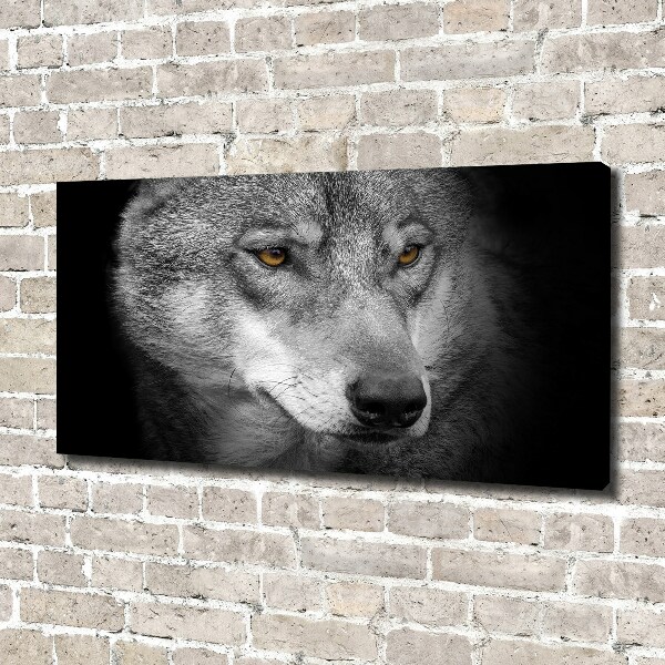Schilderij op canvas Wolf