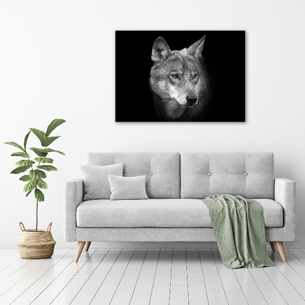Schilderij op canvas Wolf