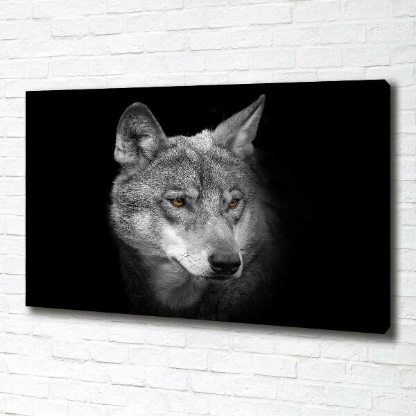 Schilderij op canvas Wolf
