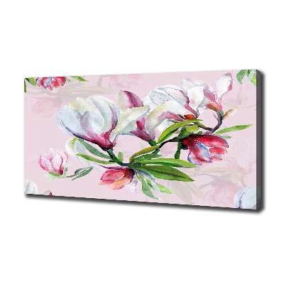 Canvas schilderij Magnolia bloemen