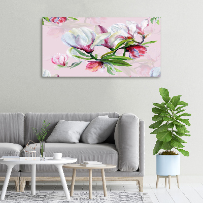 Canvas schilderij Magnolia bloemen