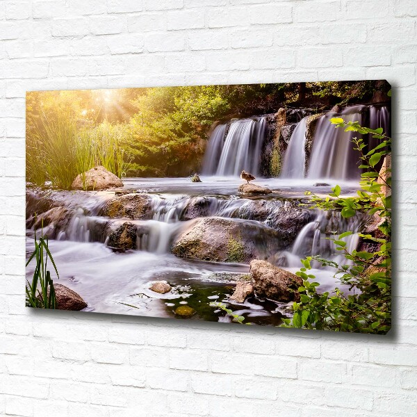 Foto op canvas Waterval