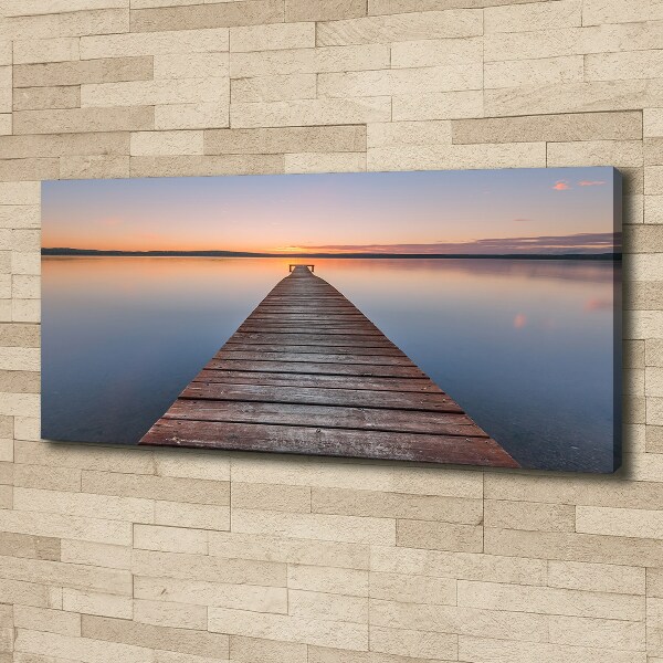 Canvas schilderij Houten steiger