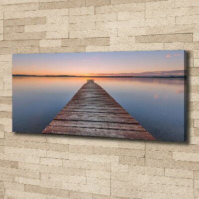 Canvas schilderij Houten steiger