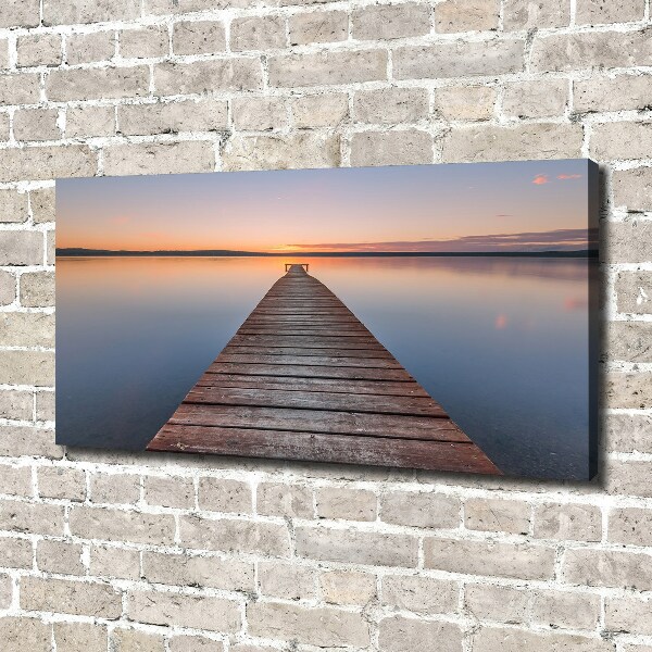 Canvas schilderij Houten steiger