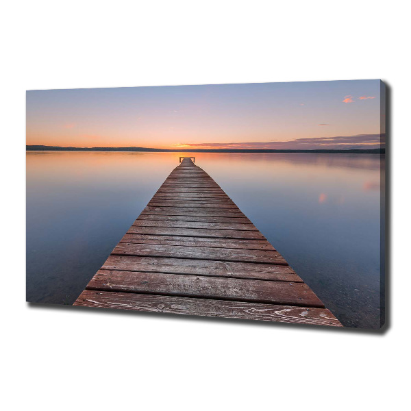 Foto obraz na płótnie Drewniane molo