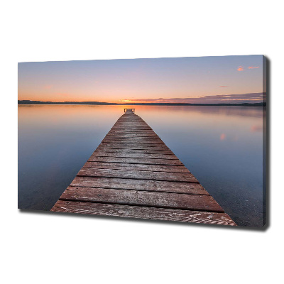 Canvas schilderij Houten steiger
