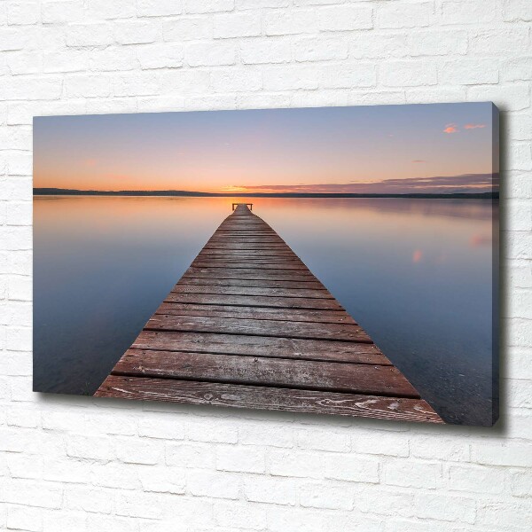 Canvas schilderij Houten steiger