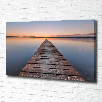 Canvas schilderij Houten steiger