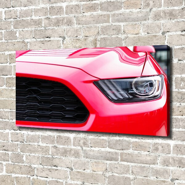Canvas foto Rode Mustang