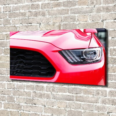 Canvas foto Rode Mustang