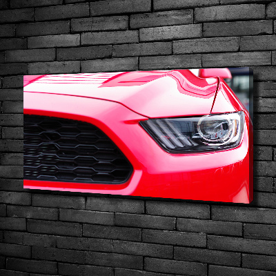 Canvas foto Rode Mustang